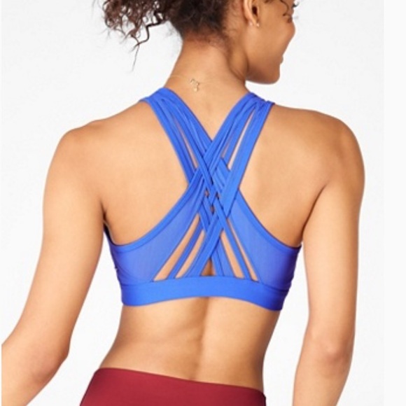Fabletics- Faye High Impact Sports Bra - Lapis - 3x - Picture 3 of 5